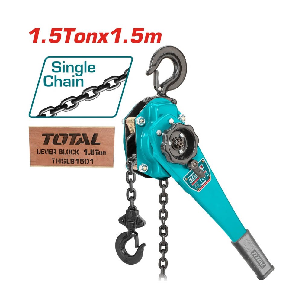 tecle-con-palanca-rachet-1.5-ton-1.5m-total-thslb1501 Tecle con palanca rachet 1.5 ton 1.5m TOTAL - THSLB1501 - Imagen 1